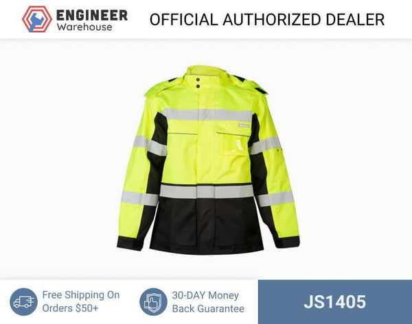 ML Kishigo Outerwear Premium Black Series Heavy Duty Parka - 5XLarge - Lime - JS1405
