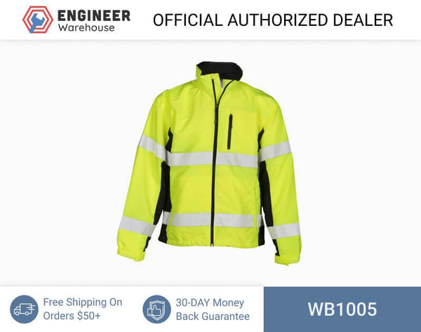 ML Kishigo Outerwear Premium Black Series Windbreaker - 5XLarge - Lime - WB1005