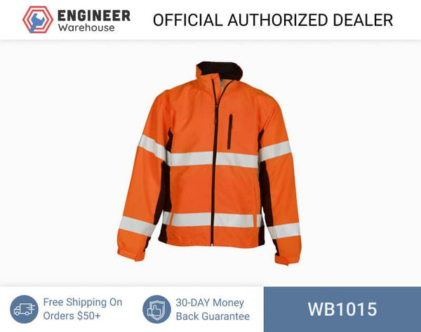 ML Kishigo Outerwear Premium Black Series Windbreaker - 5XLarge - Orange - WB1015