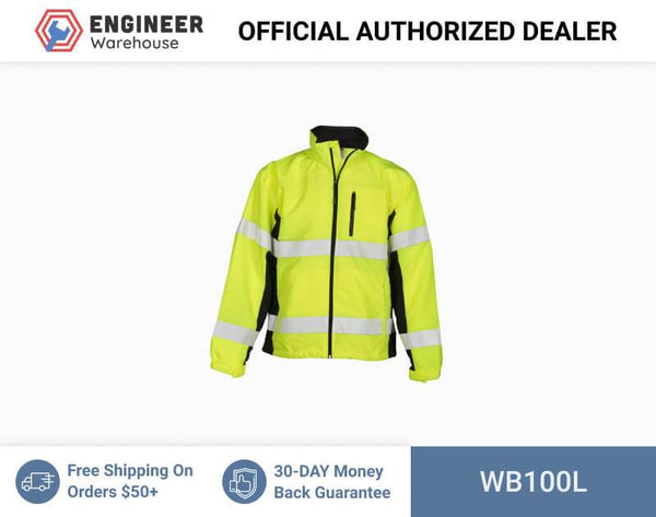 ML Kishigo Outerwear Premium Black Series Windbreaker - Large - Lime - WB100L