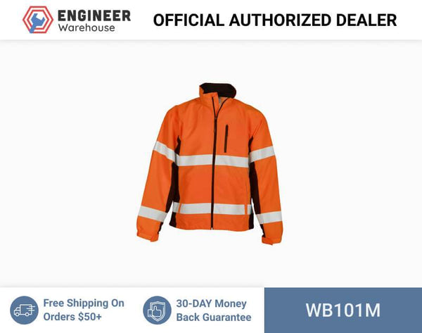 ML Kishigo Outerwear Premium Black Series Windbreaker - Medium - Orange - WB101M