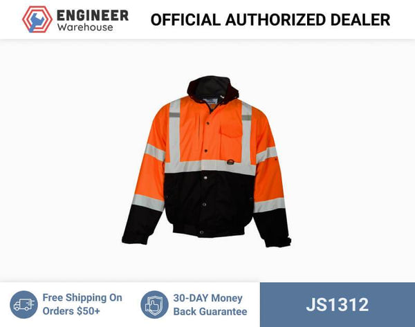 ML Kishigo Outerwear Ripstop Bomber Jacket - 2XLarge - Orange - JS1312