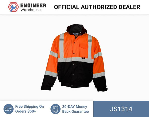 ML Kishigo Outerwear Ripstop Bomber Jacket - 4XLarge - Orange - JS1314