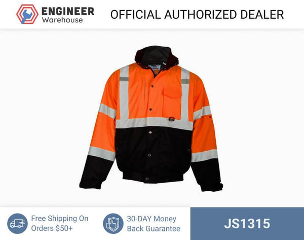 ML Kishigo Outerwear Ripstop Bomber Jacket - 5XLarge - Orange - JS1315