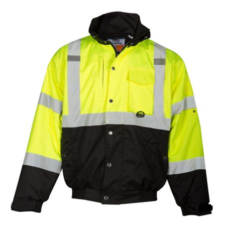 ML Kishigo Outerwear Ripstop Bomber Jacket - Medium - Lime - JS130M