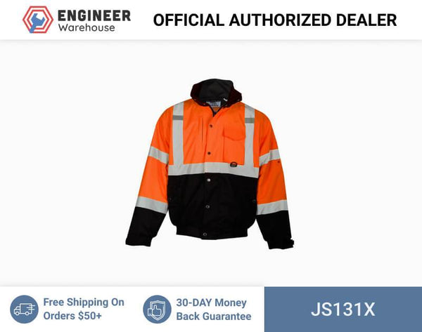 ML Kishigo Outerwear Ripstop Bomber Jacket - XLarge - Orange - JS131X