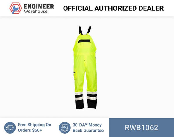 ML Kishigo Premium Black Series Rainwear Bib 2XLarge-3XLarge (Lime) - RWB1062