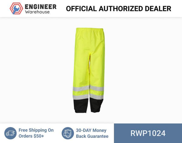 ML Kishigo Rainwear Storm Cover Rainwear - 4XLarge-5XLarge - Lime Pants - RWP1024