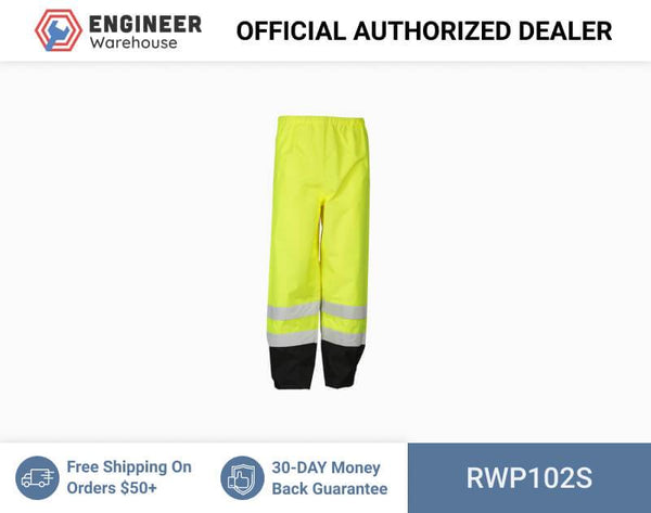 ML Kishigo Rainwear Storm Cover Rainwear - Small-Medium - Lime Pants - RWP102S