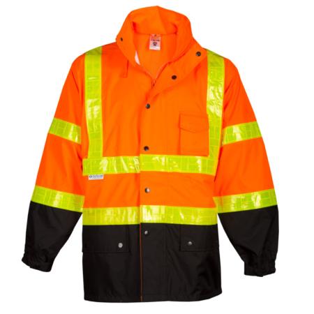 ML Kishigo Rainwear Storm Stopper Pro Rainwear - 2XLarge-3XLarge - Orange Jacket - RWJ1012