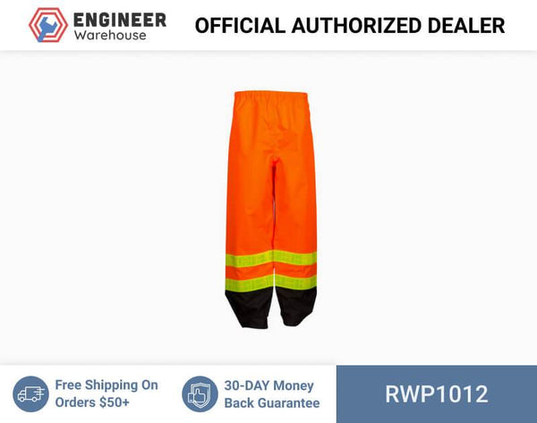 ML Kishigo Rainwear Storm Stopper Pro Rainwear - 2XLarge-3XLarge - Orange Pants - RWP1012