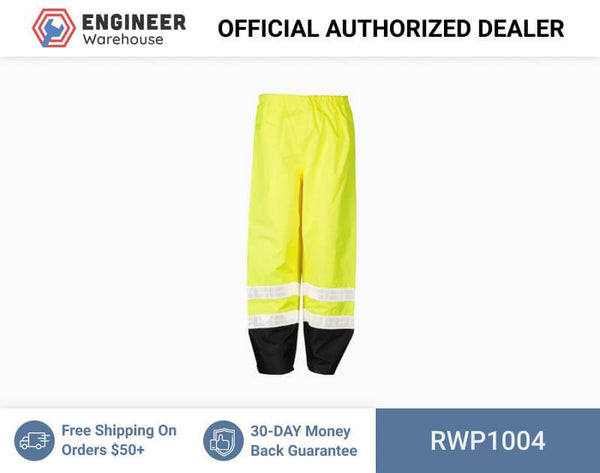 ML Kishigo Rainwear Storm Stopper Pro Rainwear - 4XLarge-5XLarge - Lime Pants - RWP1004