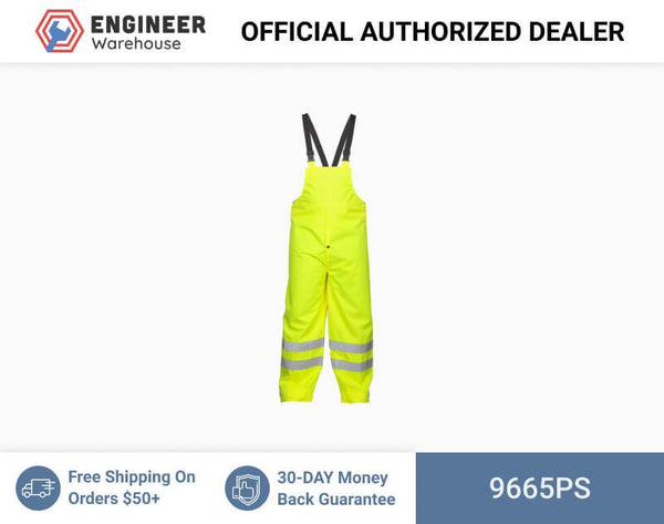 ML Kishigo Rainwear Storm Stopper Rainwear - Small-Medium - Lime Bib - 9665PS