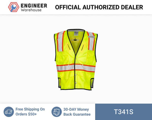 ML Kishigo Specialty Vests Fall Protection Vest - Small-Medium - Lime - T341S