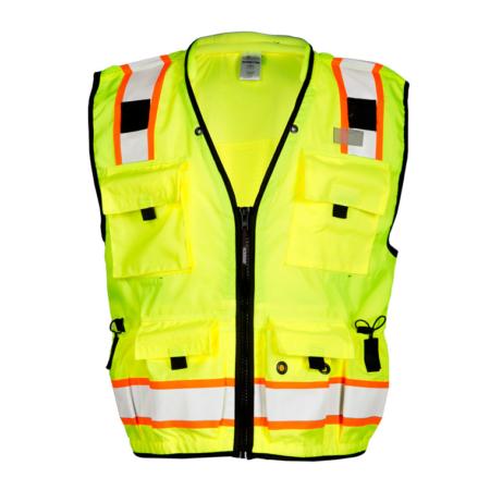 ML Kishigo Surveyor Vests Professional Surveyors Vest - Class 2 - 5XLarge - Lime - S50005