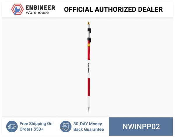 Northwest Instrument 3.6 Meter Aluminum Prism Pole Compression Lock - NPP02