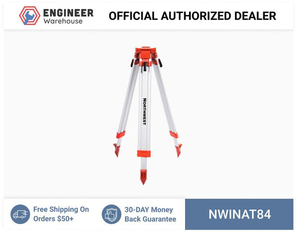 Northwest Instrument 38" to 62" Contractor's Dome-Head Tripod w/ Quick Clamp - NAT84