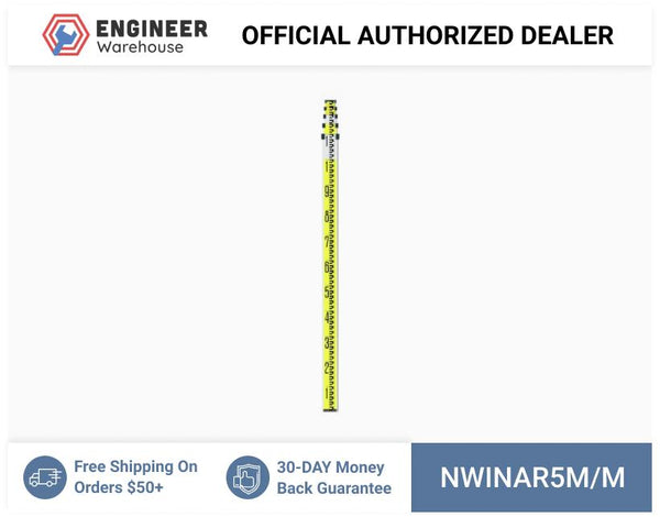 Northwest Instrument 5 Meter Metric Aluminum Rod - 5-Section Telescopic - NAR5M/M