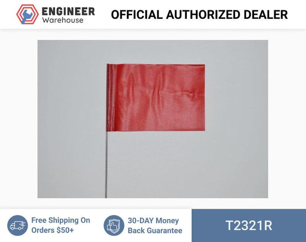 Trinity Tape Marking Flags - Red - 2"x3" - 21" wire - 2321R
