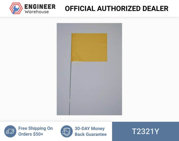 Trinity Tape Marking Flags - Yellow - 2"x3" - 21" wire - 2321Y