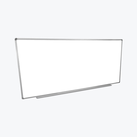 Luxor Wall-Mountable Whiteboard 96" x 40" (White/Silver) - WB9640W