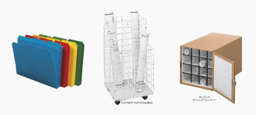 Document Storage - Rolled & Flat Files | Engineer Warehouse