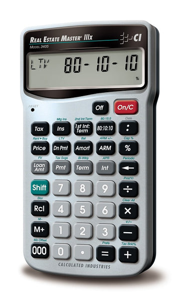 Calculated Industries Real Estate Master IIIX Residential Finance Calculator - 3405