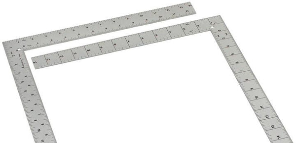 AlumiColor 14" x 24" Designer's Large L-Square (Silver) - 4040-1