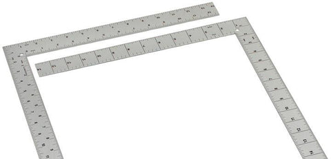 AlumiColor 14" x 24" Designer's Large L-Square (Silver) - 4040-1