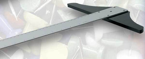 AlumiColor 24" Steel Edge Professional T-Square (Silver) - 2280
