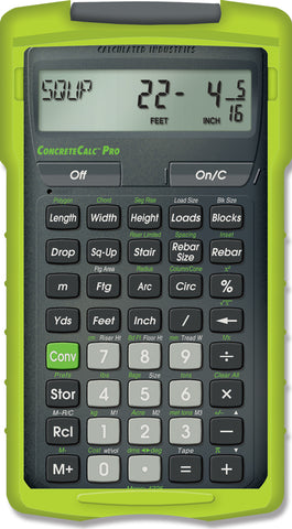 Calculated Industries ConcreteCalc Pro Construction Calculator - 4225
