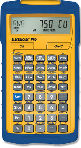Calculated Industries ElectriCalc Pro Electrical Code Calculator w/ Armadillo Gear Case - 5070