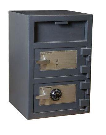 Hollon Safe 30" x 20" x 20" Double Door Depository Safe (Gray) - FDD-3020CK