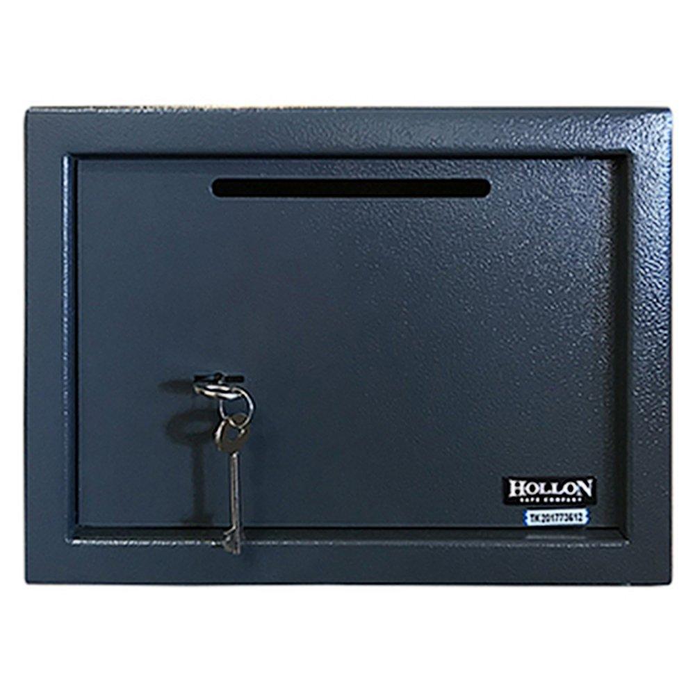 Hollon Safe 9 7/8" x 13 3/4" x 9 3/4" Drop Slot Safe (Black) - KS25P