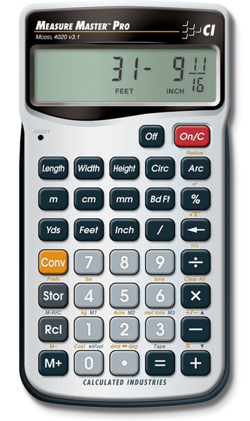 Calculated Industries Measure Master Pro Dimensional Conversion Calculator - 4020