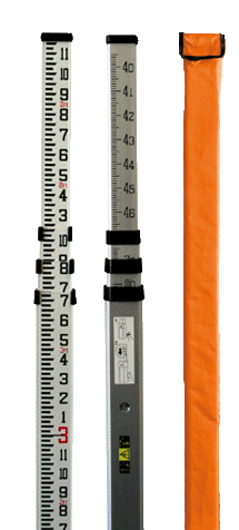 Nedo 13' Aluminum Leveling Rod Inches - 344186-613