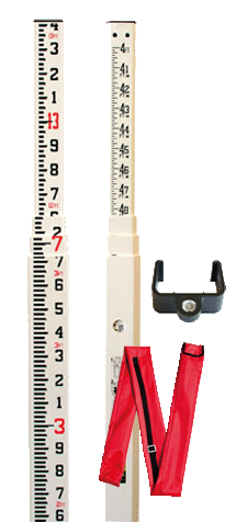 Nedo 16' Fiberglass Leveling Rod Inches - 345886