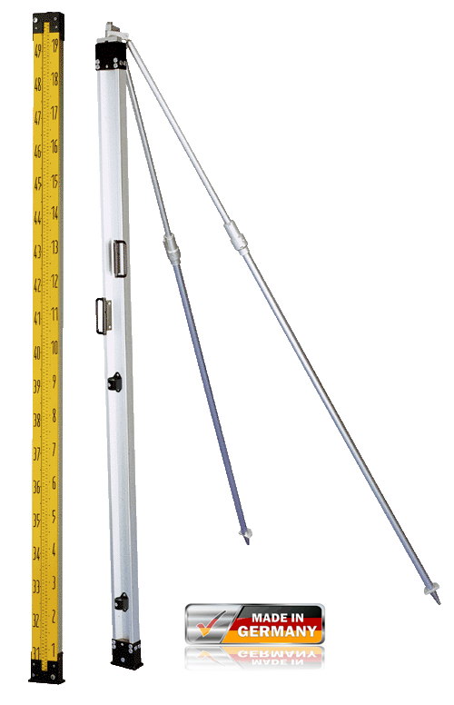 Nedo 2m 15A Precision Invar Leveling Rod - 392185