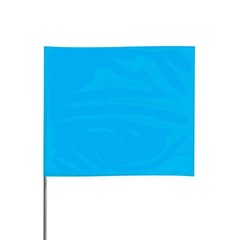 Presco 2" x 3" Marking Flag (Blue Glo) for 24" Staff - 2324BG