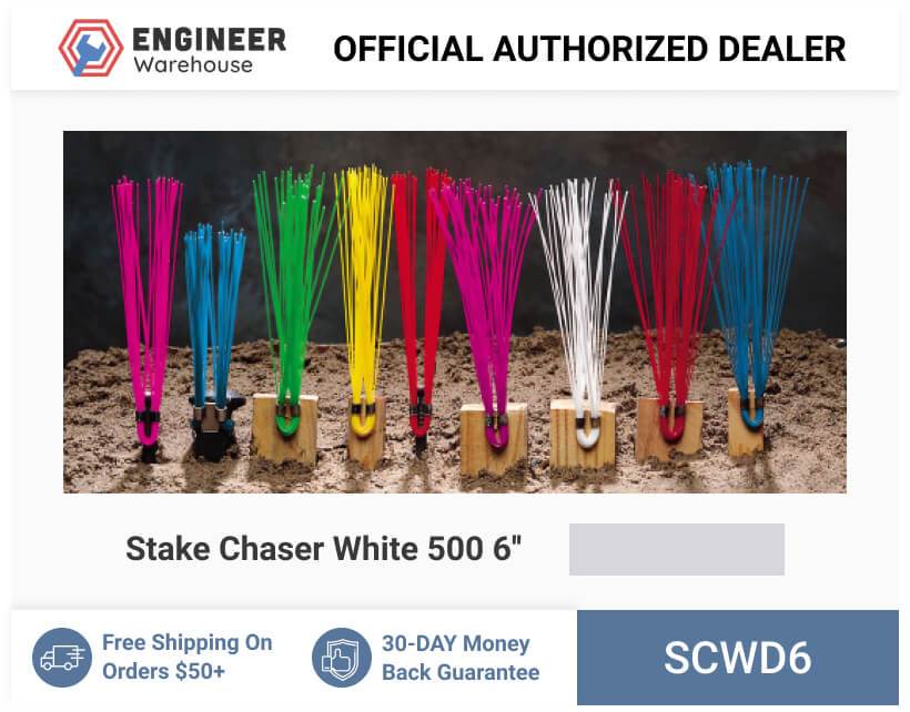 Smi-Carr - Stake Chaser White 500 6'' - SCWD6