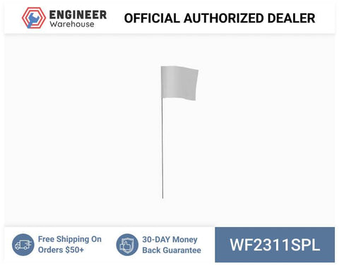 Smi-Carr - Wire Flag 2.5x3.5x11.5 1000 Silver - WF2311SPL