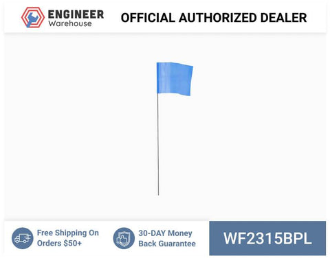 Smi-Carr - Wire Flag 2.5x3.5x15 1000 Blue - WF2315BPL