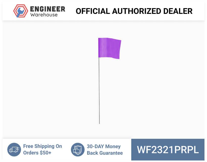 Smi-Carr - Wire Flag 2.5x3.5x21 1000 Purple - WF2321PRPL