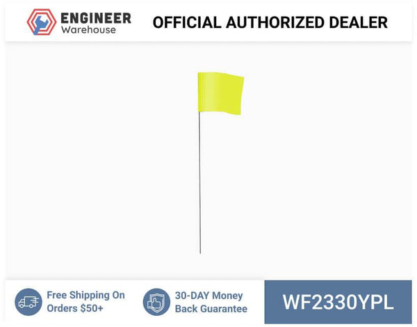Smi-Carr - Wire Flag 2.5x3.5x30 1000 Yellow - WF2330YPL