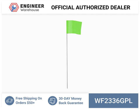 Smi-Carr - Wire Flag 2.5x3.5x36 1000 Green - WF2336GPL