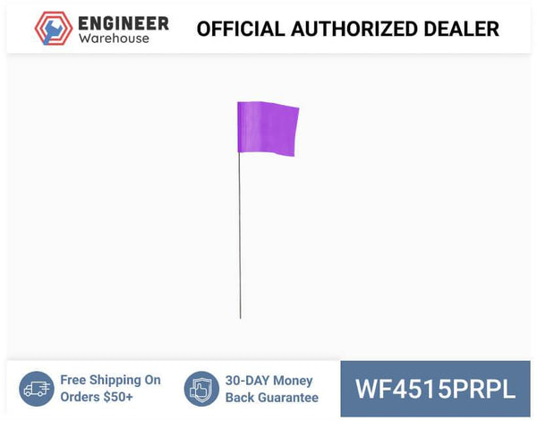 Smi-Carr - Wire Flag 4x5x15 1000 Purple - WF4515PRPL
