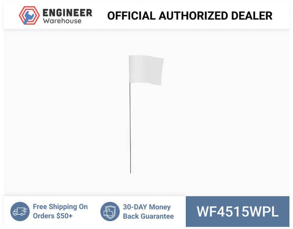 Smi-Carr - Wire Flag 4x5x15 1000 White - WF4515WPL