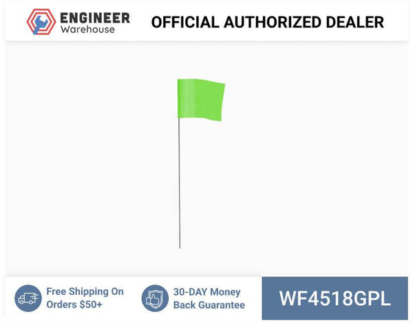 Smi-Carr - Wire Flag 4x5x18 1000 Green - WF4518GPL