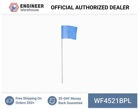 Smi-Carr - Wire Flag 4x5x21 1000 Blue - WF4521BPL
