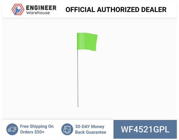 Smi-Carr - Wire Flag 4x5x21 1000 Green - WF4521GPL
